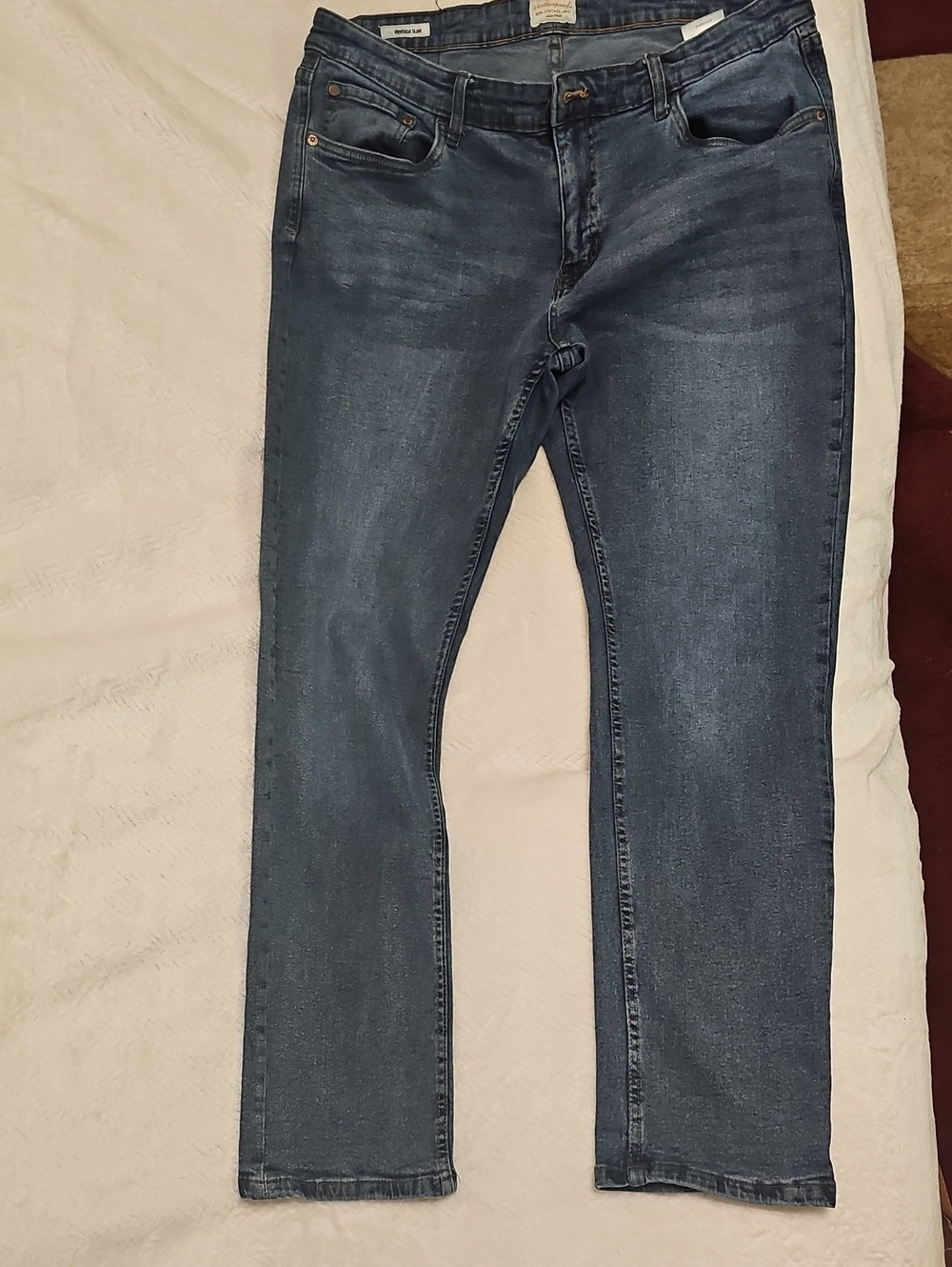 Weatherproof Men's Slim Straight Jeans in Dark Blue
